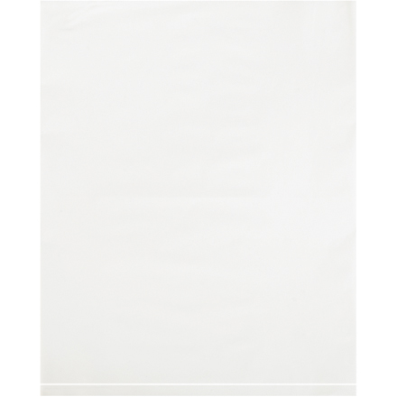 8 x 10" - 2 Mil White Flat Poly Bags (100 Pack)